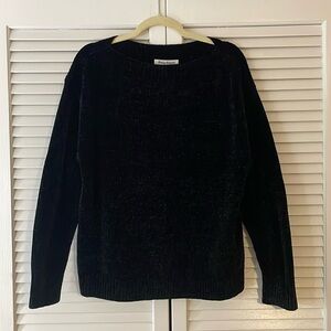 Tommy Bahama Luna Chenille Boatneck Sweater. Black. Size Large.